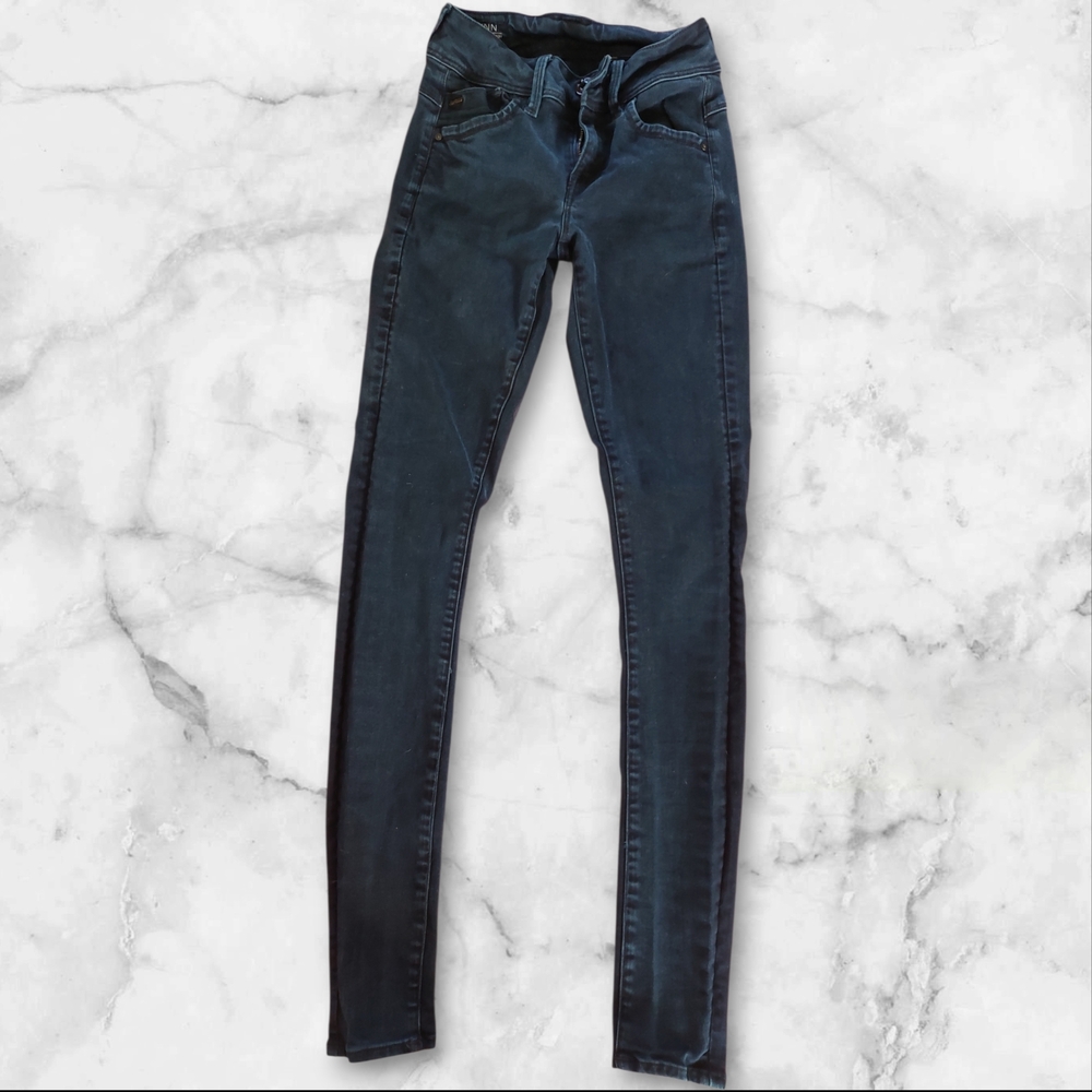 G-Star RAW LYNN D Mid Super Skinny Navy Jeans size 24